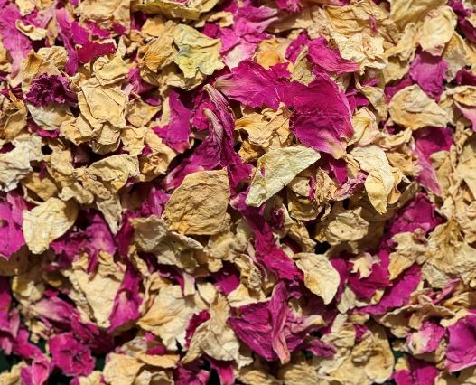 Pink Lemonade – Natural Flower Petal Biodegradable Confetti – Cream Rose & Pink Peony